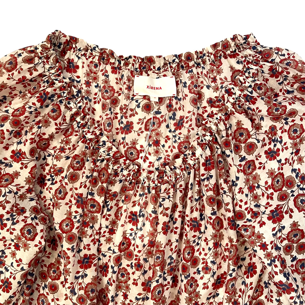 NWT XIRENA Dalyn Dress in Red Spark - Bohemian Floral Print Mini - Size M - Picture 4 of 7